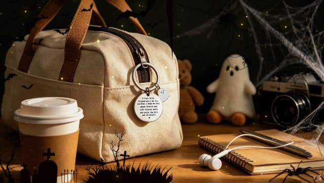 igvean Best Friend Keychains Funny Birthday Gift for Friends Christmas Halloween Gifts for Women Friend Boo Basket Stuffers