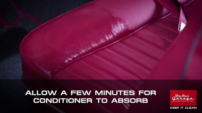 Jay Leno's Garage Car Leather Conditioner and Auto Leather Care - Professional Leather Conditioner for Car Seats, Nourishes Protects & Restores, Lanolin & Beeswax Formula, Non-Greasy Finish (16 oz)