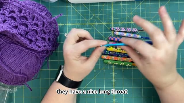 Coopay Warm Crochet Hooks for Grandmother, Art Aluminum Soft Grip Crochet Needles for Crocheting, Knitting Hook for Crochet Yarn Craft - Premium Knitting & Crochet Supplies