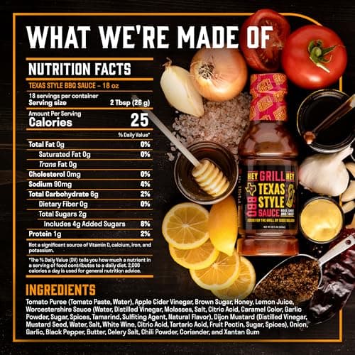 Hey Grill Hey | Texas BBQ Sauce | Brisket Sauce | BBQ Glaze | Beef Marinade | Grilling Essentials | Texas Style