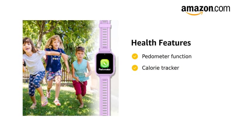 Phyulls Phyulls Smart Watch for Kids with 39 Puzzle Games, Camera, Video Recorder, Music, Alarm, Calculator, Calendar, Flashlight, Pedometer - Birthday Gift for 3-12 Year Old Boys & Girls