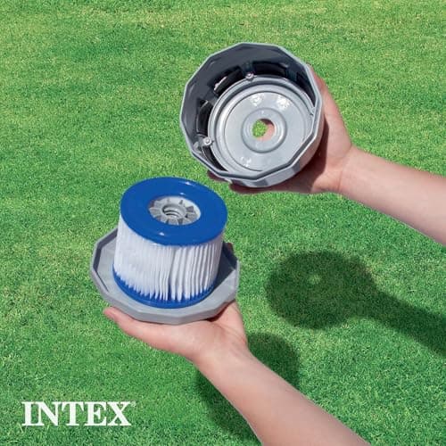 Intex Swimming Pool Easy Set Filter Cartridge Replacement - Type H (4 Pack)