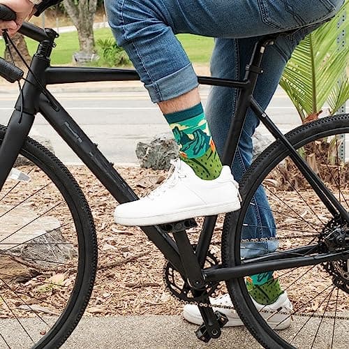Premium Cotton Blend, Super Soft, Durable, Cycling Gift for Men and Women, Funny Novelty Socks, Bicycle Lovers Lavley Bike Socks Funny Gifts for Cyclists and Bicycle Lovers Men and Women B0C5PLB5V7