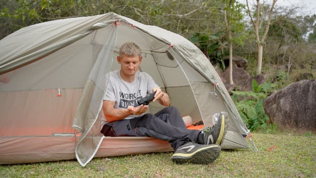 FLEXTAILGEAR Portable Air Pump for Inflatables, 2.82oz Classic Tiny Air Pump, Rechargeable Electric Air Pump to Inflate Deflate for Camping Gear Pool Floats Air Mattress Vacuum Storage Bags