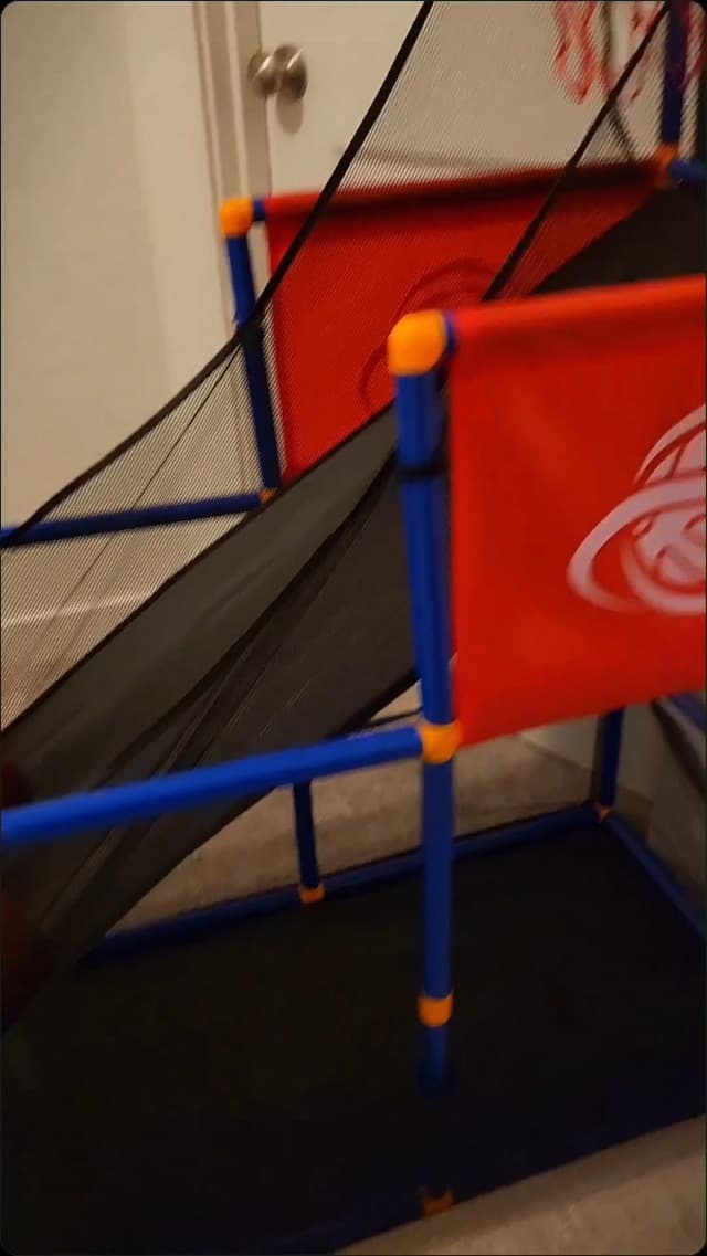 Kids Arcade Basketball Hoop Indoor Outdoor Single Shot Basketball Game for Toddler,Carnival Games Sport Gifts for Boys Girls Ages 3-8 Years Old,Ideal for Competition