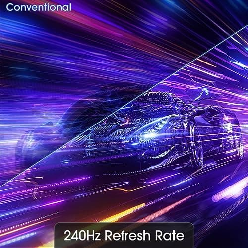 Sceptre New 24.5-inch Gaming Monitor 240+Hz 1ms DisplayPort x2 HDMI x2 100% sRGB AMD FreeSync Premium Build-in Speakers, Machine Black 2025 (E255B-FWD240 Series)