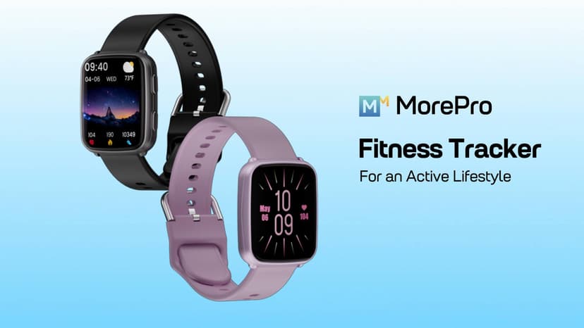 MorePro Fitness Tracker with 24/7 Heart Rate & Blood Pressure Monitor, Blood Oxygen & Sleep Tracker, Smart Watch with Step Calorie Counter, IP68 Waterproof Activity Tracker for Women Men Android iOS