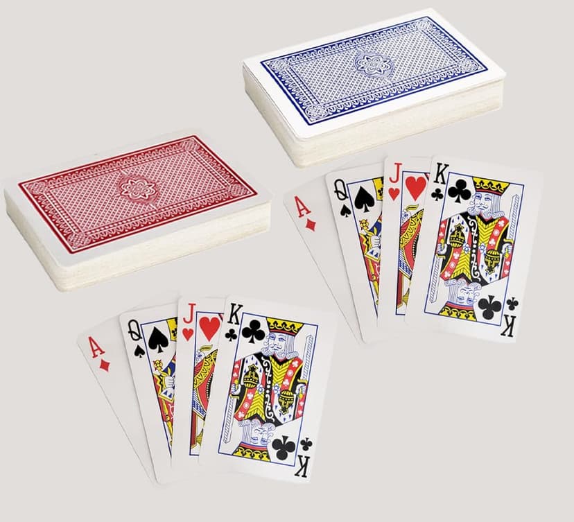 The Dreidel Company Playing Cards, 24 Decks of Cards Bulk 2.25 Inch x 3.5 Inch for Blackjack, Euchre, Canasta Card Game