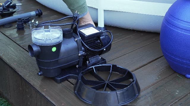 XtremepowerUS High-Flo Sand Filter Pump System 13" Filter Tank 10,000 Gal Above Ground Pool 3/4HP Pool Pump 2400GPH Flow