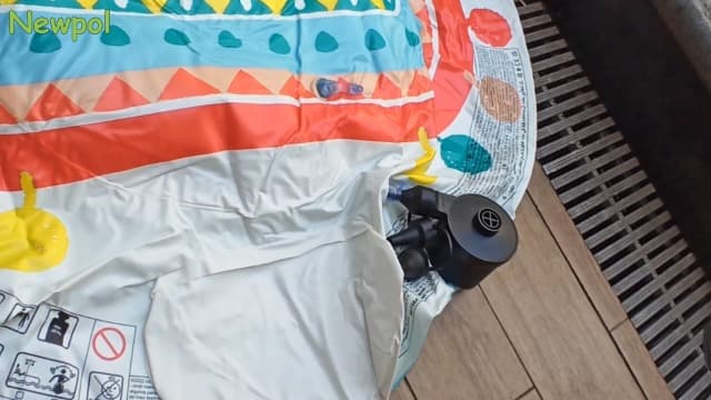 Newpol Inflatable Bed Pump, Electric Air Pump(100 Gallon/Min) for Air Mattress Beds, Inflatable Swimming Pools, Swimming Ring(AC110-240V/DC12V)