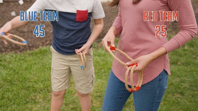 FLINGSPORT Ring Toss Game, Incl. 6 Rings, Case, Gifts for Kids, Outdoor Yard Games for Kids Adults & Family, Backyard Party Activities, Gifts for Teens, Boys & Girls Ages 8-12+ Years Old