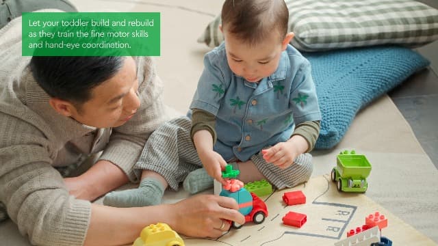 Building Toys for Boys & Girls, Ages 1.5+, Develops Fine Motor Skills, Learning Playset, 42 Pieces, Gift for Toddlers LEGO DUPLO My First Creative Vehicles 10474 B0FMS6DY4Q