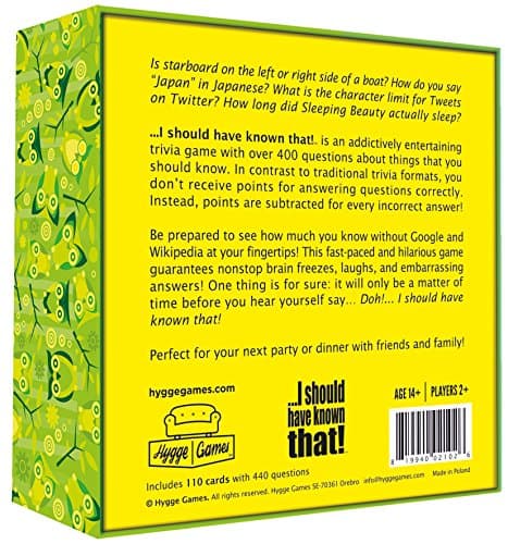 I should have known that! - A Trivia Game About Things You Oughta Know, Green