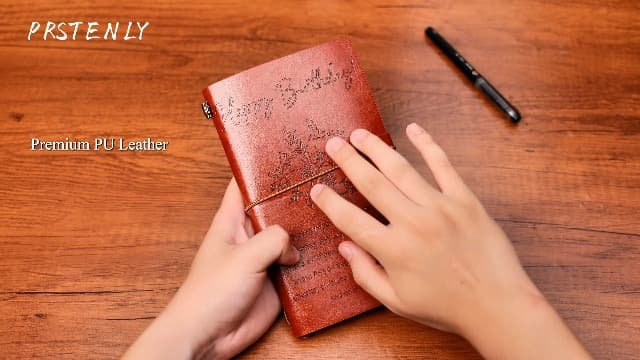 Happy Birthday Decorations Refillable Notebook, Birthday Gifts for Mom Sister Friends Female 30 40 50 60 70 80 90 Year Old PRSTENLY Birthday Gifts for Women Her Leather Journal B0GRYZVHSP