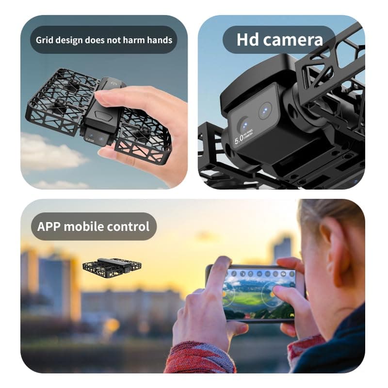 2K Dual Camera Drone with 4.5" LCD Screen Remote (No Phone Needed), Brushless Motor FPV Quadcopter, Under 249g Mini Drone, Foldable Design, 2 Batteries, Optical Flow Stable Hover, Portable for Adults