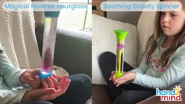 hand2mind Sensory Fidget Tubes, Sensory Toys, Travel Toys, Quiet Fidgets for Classroom, Calm Down Corner Supplies, Anxiety Relief Items for Kids, Toddler Stocking Stuffers, for Kids