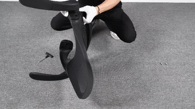 Ergonomic Mesh Office Chair for Home Office, Flip-Up Arms, Breathable Mesh Back & Thick Seat Cushion, Swivel Rolling Computer Desk Chair, BIFMA Certified, Supports 300 lbs (Black Frame/Black Seat)