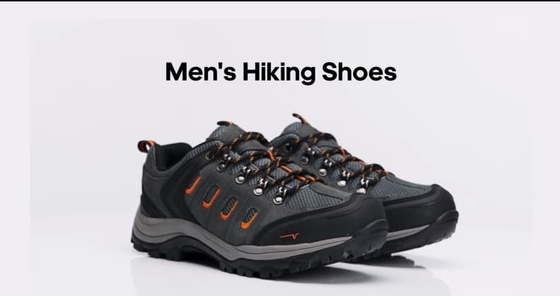 NORTIV 8 Men's Waterproof Hiking Shoes Leather Low-Top Hiking Shoes for Outdoor Trailing Trekking Camping Walking