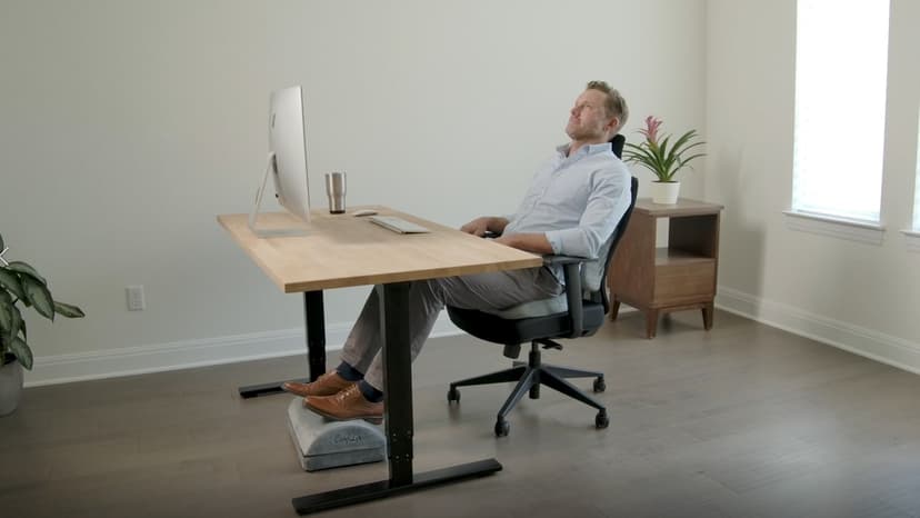 ComfiLife Foot Rest for Under Desk at Work – Adjustable Height Memory Foam Foot Stool for Under Desk, Office Chair & Gaming Chair – Ergonomic Footrest for Back & Hip Pain Relief (Black)