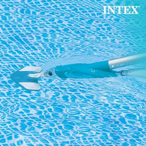 Intex 28003E Deluxe Above Ground Pool Maintenance Kit for Minimum 800 GPH Flow Rates with Vacuum, 110" Pole, Wall Brush and 24' Hose (Color May Vary)