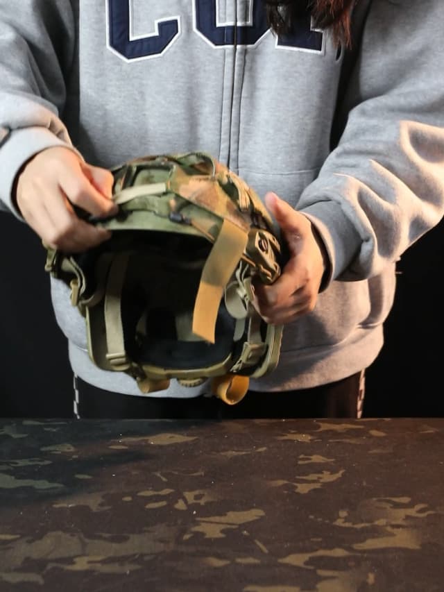 EXCELLENT ELITE SPANKER Tactical Helmet Cover, Military Fast Helmet Cover for Ops-Core Fast PJ/MH in Size M/L -Without Helmet