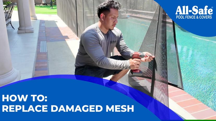 Pool Fence Replacement Mesh Fabric – 4'x15' Black Mesh for Pool Fence Repair, DIY & Cut-to-Fit | Compatible with Most Pool Fencing Poles | Replacement Parts, Safety Fence, No Poles