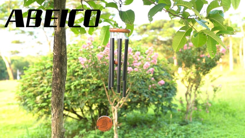 Memorial Wind Chimes for Outside, Sympathy Gift for Loss of Loved One Mom Dad, Ideal for Funeral, Remembrance & Bereavement, Outdoor Use