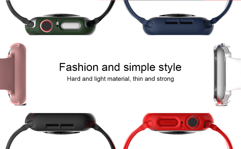 2 Pack Case with Tempered Glass Screen Protector for Apple Watch Series 9/8/7 41mm,JZK Slim Guard Bumper Full Hard PC Protective Cover HD Ultra-Thin Cover for iWatch 9 8 7 41mm Accessories,Clear