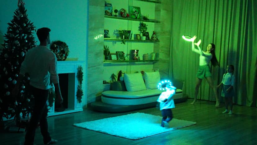 TOSY Flying Ring - 36 RGB Multicolor or 12 Monocolor LEDs, Super Bright, Lost Mode, Auto Light Up, Christmas Stocking Stuffers Gift for Kid/Teen/Boy/Girl, Safe, Waterproof, Pool/Beach/Camping Toy