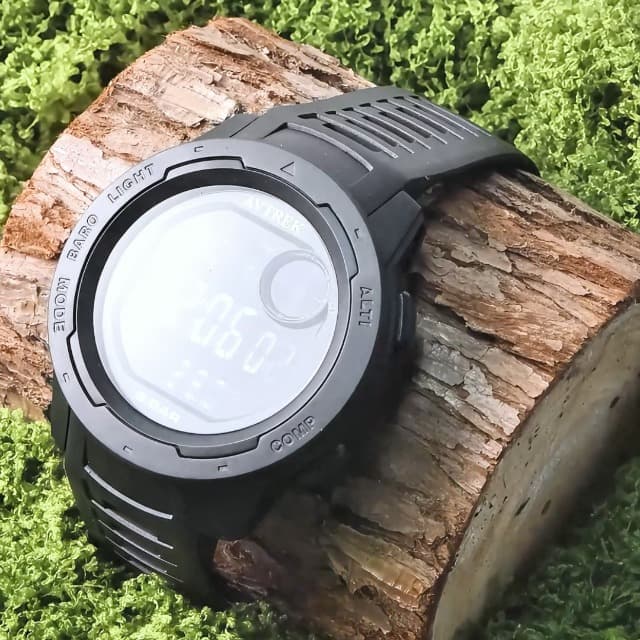 AVTREK AVTREK Tactical Watch with Compass,50M Waterproof Pedometer, Digital Altimeter Watch for Outdoor Hiking/Climbing(Cafe)