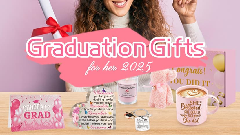 Graduation Gifts for Her, Congratulations Christmas Gifts Basket for Women Girls, She Believed She Could So She Did Coffee Mug Grad Keychain Bear Towel Acrylic Plaque High School College Graduates