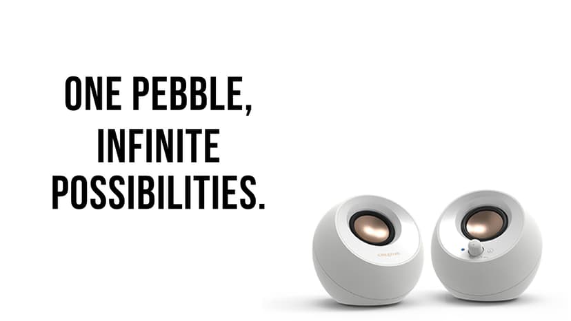 Creative Labs Pebble 2.0 Channel Computer Stereo Speakers - Black