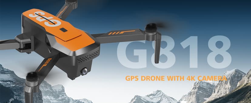 Drones with Camera for Adults 4K - GPS Drone with Auto Return, Brushless Motor, Foldable Mini RC Quadcopter for Kids Beginners with FPV Live Video, Follow Me, 2 Batteries Long Flight Time Under 249g