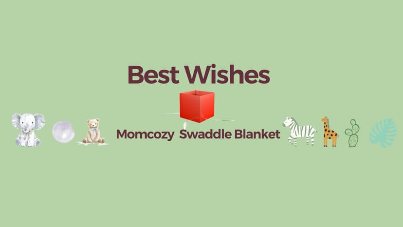 Breathable & Skin-Friendly 2-Layer Gauze Receiving Blankets, Swaddle Blanket for Baby Shower Gifts & Baby Registry Essentials Momcozy Muslin Swaddle Blankets, 3-Pack, Large 47"x47" Cuddle Buddies B0DRD4T9VZ