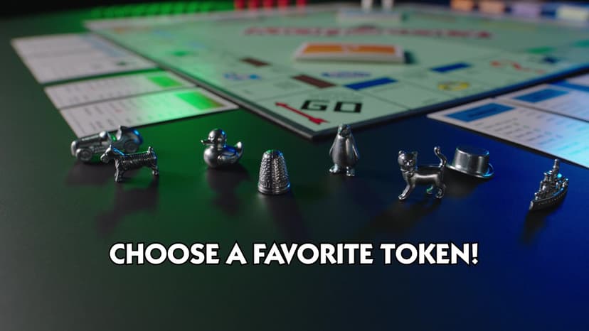 Monopoly Game, Family Board Games for 2 to 6 Players & Kids Ages 8 and Up, Includes 8 Tokens (Token Vote Edition)