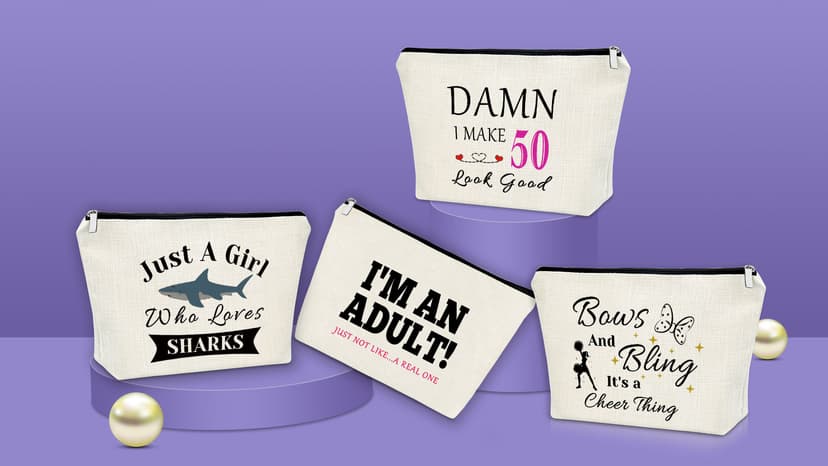 Sazuwu Godmother Aunt Gifts Godmother Gifts from Godchild Baptism Makeup Bag Aunt Christian Proposal Cosmetic Bag Birthday Christmas Mother’s Day Present Travel Pouch