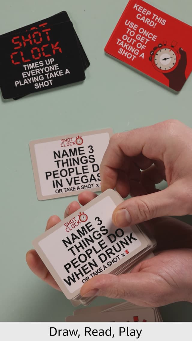 Shot Clock - Black Owned Drinking Card Games for Adults Urban Trivia Game - Great Drinking Games for Adults Party Shots A Fast Moving Intoxicated Card Game