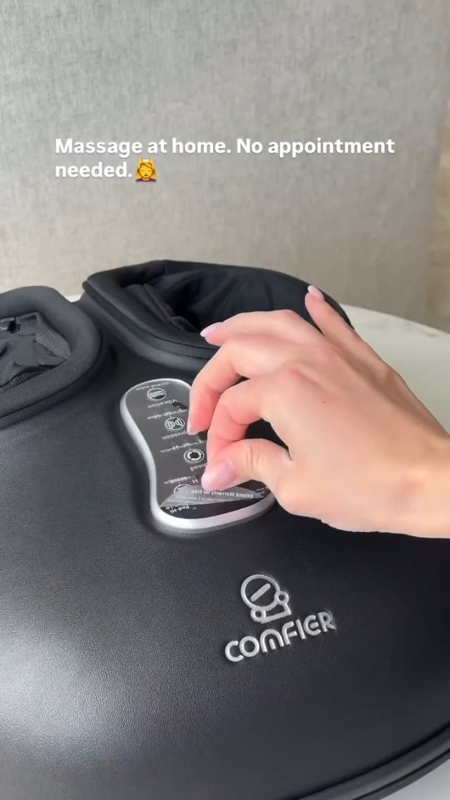 COMFIER Shiatsu Foot Massager with Heat,Vibration,Rolling Compression,FSA Eligible Feet Massager Machine for Plantar Fasciitis,Neuropathy Pain, Fits Size up to 13“,Christmas Gifts for Women,Men,HSA