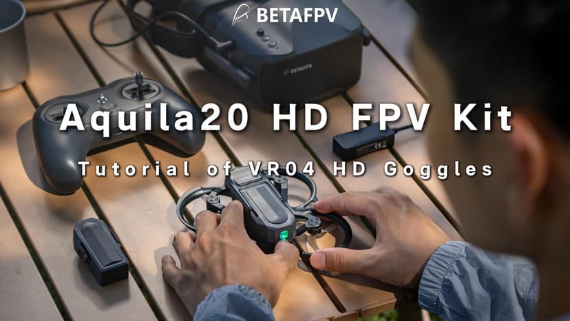 BETAFPV Aquila20 HD FPV Kit with Aquila20 HD Whoop LiteRadio 4 SE Radio Transmitter VR04 HD Goggles Built-in HD Digital VTX P1, Supported 3 Modes 2S Power System FPV Drone Advanced RTF Indoor Outdoor