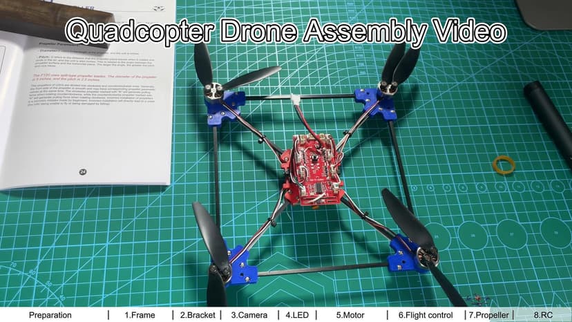 DIY Drone Kit with Brushless Motor & Dual Camera - STEM Building Project with Optical Flow Hovering, 360° Flips, One-Click Controls for Beginners to Learn Drone Engineering