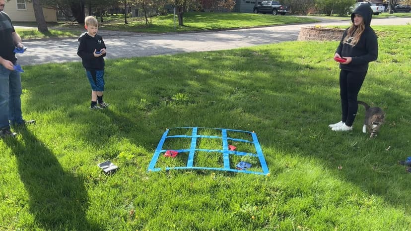 CWLAKON Outdoor Giant Tic Tac Toe Bean Bag Toss Games for Kids Adults Family, Large Outside Lawn Yard Backyard Carnival Field Day Game, Birthday Party Family Reunion Games Playground Fitness Equipment
