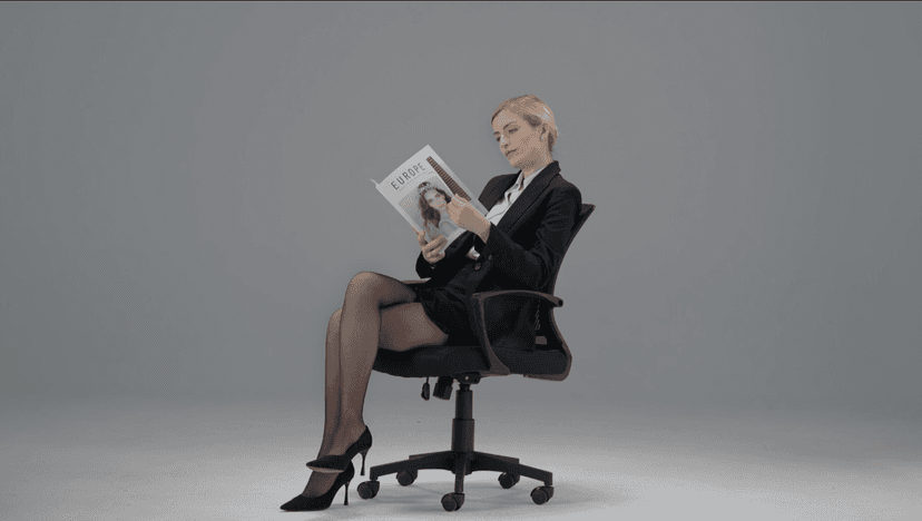 Furmax Office Chair Ergonomic Computer Desk Mesh Chair Mid Back Swivel Lumbar Support with Armrest (1, Black)