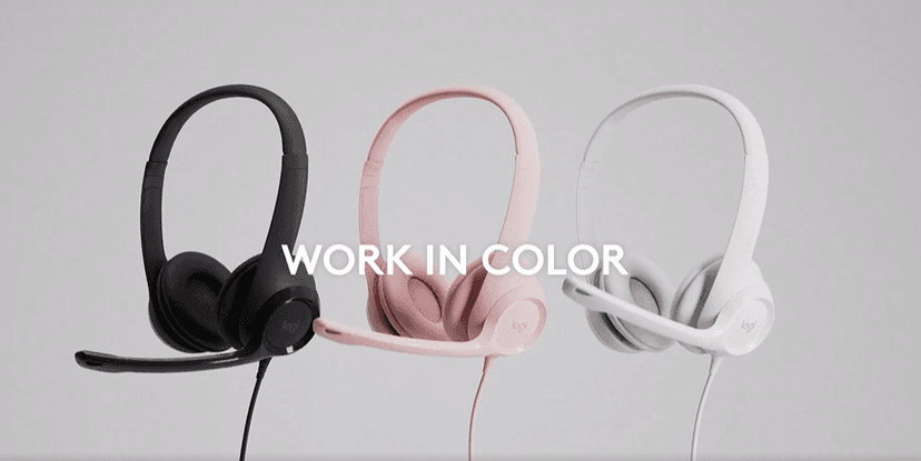 Logitech H390 Gaming Headphones, Wired Headphones with Mic, USB Headset with Microphone for PC, Noise Cancelling Microphone for Video Meetings, Music, Gaming - Rose