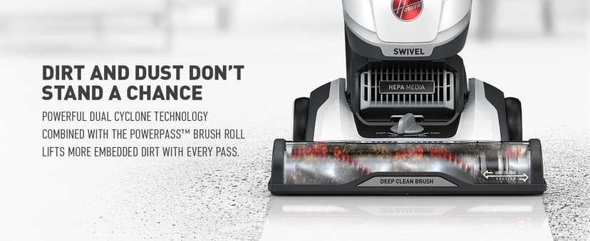 Hoover MAXLife Elite Swivel Vacuum Cleaner, Bagless Upright Vacuum, HEPA Media Filtration, MAXLife System, WindTunnel Technology, Corded Vacuum Cleaners for Home Use