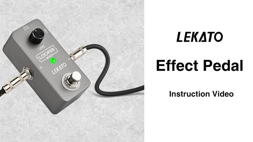 LEKATO Guitar Looper Effect Pedal Loop Pedal 5 Minutes Looping Time Looper Pedal ONE Looper Unlimited Overdubs