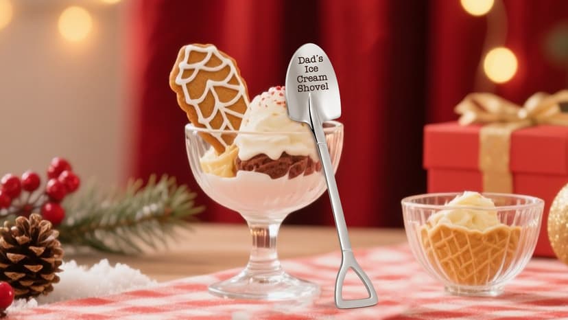 Fathers Day Husband Gifts from Wife - Funny Father's Day for Him Dad Daddy Grandpa Boyfriend Anniversary Birthday Gifts for Men, To My Husband Lover I Love You Gift Husband's Ice Cream Shovel