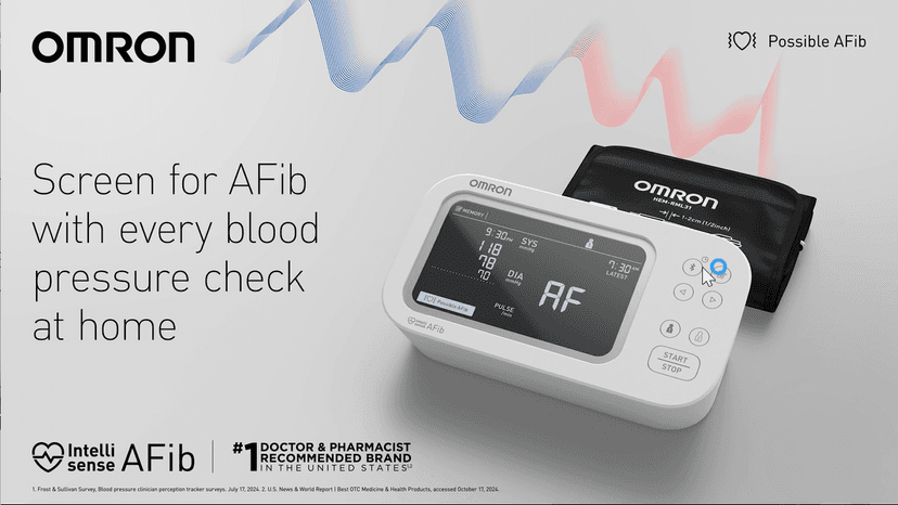 OMRON Platinum Blood Pressure Monitor for Home Use & Upper Arm Blood Pressure Cuff - #1 Doctor & Pharmacist Recommended Brand - Clinically Validated - AFib Detection - Connect App