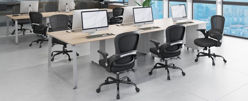 TRALT Ergonomic Office Chair - Comfy Desk Chair with Back Support, Home Office Desk Chairs, Computer Chair, 330lbs Wide Seat Big and Tall Office Chair for Executives (Grey)