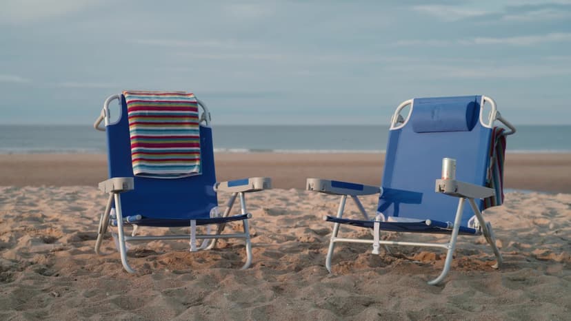 SUNNYFEEL Extra Wide Low Beach Chair 5 Position Lay Flat 500 LBS Heavy Duty, XL Oversized Portable Folding Camping Chairs with Cup Holder for Outdoor/Trip, Lightweight Backpack Beach Chair for Adults