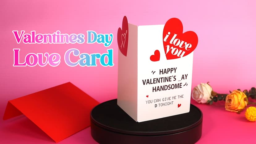 Valentines Day Love Gifts for Him, Valentines Day Card Gifts for Husband Men, Funny Card, Mens Valentine Gift for Boyfriend Husband, Valentine Gift for Him